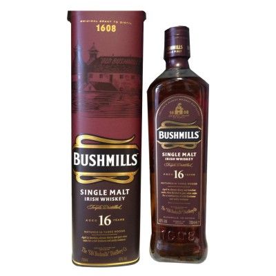 Bushmills-16-Jahre-Irish-Whiskey-Single-Malt-Three-Woods-70cl-Flasche