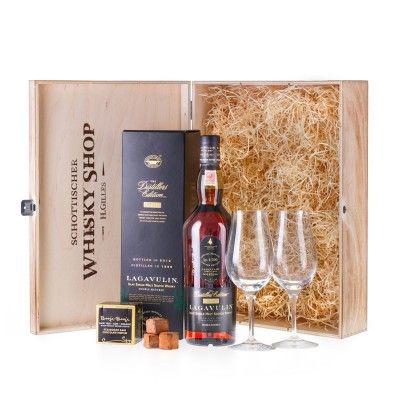 Lagavulin-Distillers-Edition-Exklusives-Whisky-Set---Geschenkidee-mit-Nosing-Glaeser