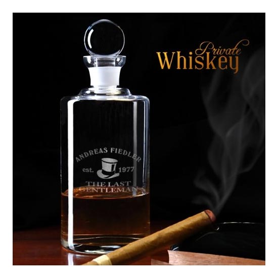 mit Gratis Gravur - Motiv: Whiskey Trinker Bohemia Whiskyglas 