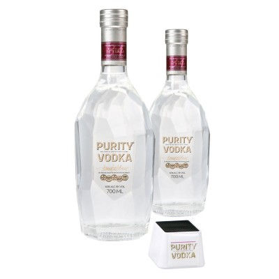 Purity-Vodka-2er-Set-70cl-Gratis-Bluetooth-Box-mit-Purity-Vodka-Branding-Geschenkidee