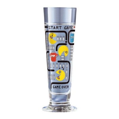 Ritzenhoff-1060196-Schnapsglas-Shalev-F12-Designer-Glas-mit-Game-Over-Print