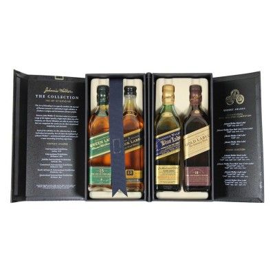 Whisky-Johnnie-Walker-Collection-Geschenk-Box-Green-Gold-Black-Blue-Label