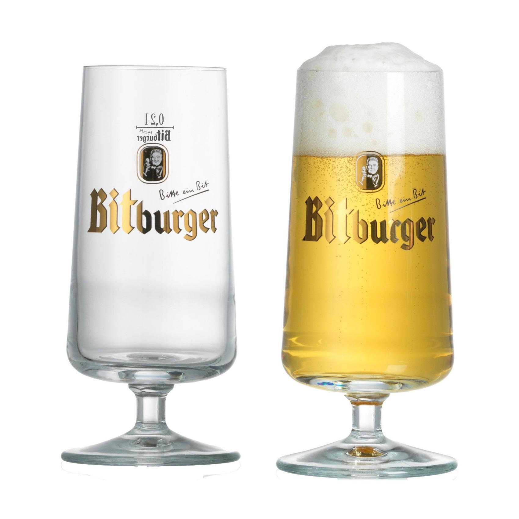 0.2 L 690705 Bierpokal-Glas Bitburger 2-er Set