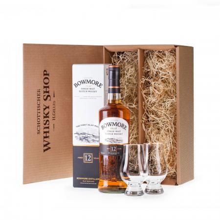 Bowmore-12-Whisky-geniesser-set-geschenkidee-mit-Nosing-Glaeser